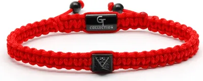 Immagine prodotto di GT Collection | Bracciale a piramide da uomo con cordino in nylon, acciaio inossidabile con diamante zirconico e confezione regalo