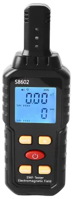 Zdjęcie produktu dla Tester promieniowania elektromagnetycznego, wysoka dokładność, wielofunkcyjny czujnik temperatury i pola magnetycznego, miernik pola elektromagnetycznego