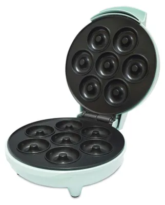 Mini-Donuts-Maschine, 7 Donuts, 700 Watt, Antihaftbeschichtung, Wassergrün
