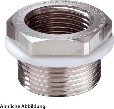 Productafbeelding van WISKA ATEX koperen reductiekoppeling OSRA 25-20, ** M25x1,5 - M20x1,5, vernikkeld, artikelnummer 50065652