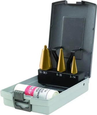 Produktbild von KS TOOLS Blechschälbohrer-Satz 336.0553 Schnellarbeitsstahl 590g
