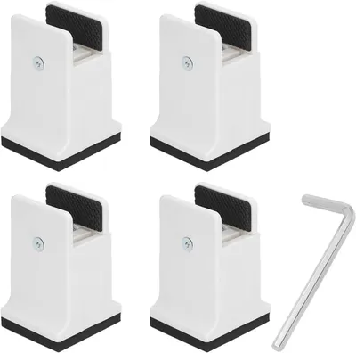 Image de Solidchoice - Lot de 4 rehausseurs de meubles réglables - Rehausseurs en caoutchouc pour table, chaise et lit