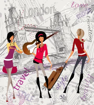 Produktbild von Fototapete - London Style 225x250cm - Vliestapete