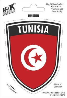 Produktbild von PVC Aufkleber - TUNISIA - Tunesien - 301240/4 - Gr. ca. 7,9 x 10 cm