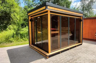 Obrázek produktu pro Zahradní sauna Sudová sauna Venkovní sauna LAPONIA 2,53 x 2,42