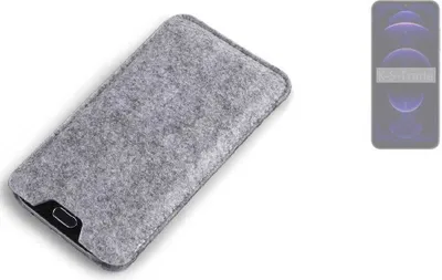 Produktbild von K-S-Trade Filz Handyhülle kompatibel mit Hotwav Note 13 Pro Schutzhülle Filztasche Filz Tasche Case Sleeve Handy Hülle Filzhülle grau