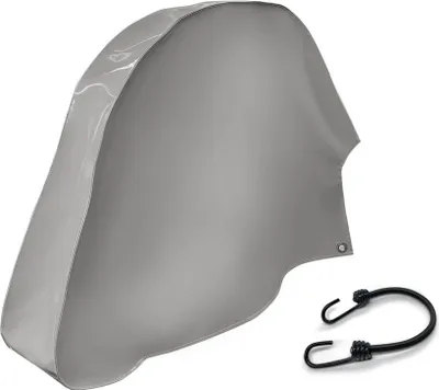 Immagine prodotto di Telo per timone in PVC per camion di qualità superiore, 680g/m², (grigio RAL7037, 75x60x10cm per timoni frenati), protezione universale per timone, telo per timone