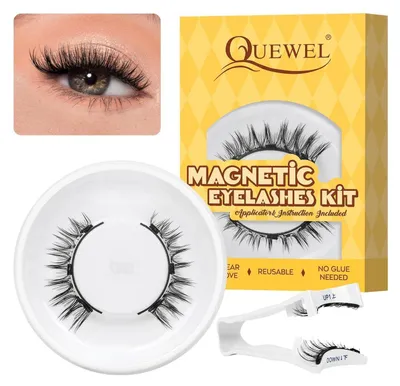 Obrázek produktu pro Magnetické řasy s aplikátorem, 1 pár, opakovaně použitelné, bez lepidla