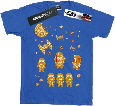 Produktbild von Star Wars - "Gingerbread Empire" T-Shirt für Herren BI46638 (4XL) (Königsblau)