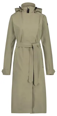 Produktbild von agu Trench Coat Long Regenmantel Damen, wasserdicht, Pistazie