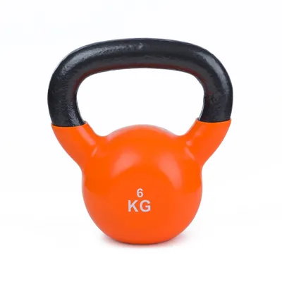 Produktbild von Sport-Thieme Kettlebell "Vinyl", 6 kg, Orange