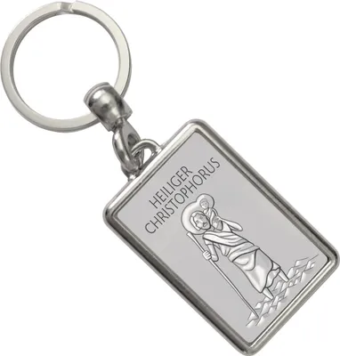 Produktbild von Heiliger Christophorus - HC silber Schlüsselanhänger