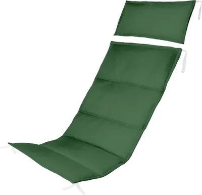 Produktbild von Grüne Holz-Liegestuhl Auflage für Klappbar Klappliegestuhl Wasserabweisende Polster Hochwertiges Polyester Kissen mit Watte in der Farbe Grün [145]