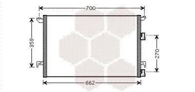 Image de Condenseur (climatisation) VAN WEZEL 47005060
