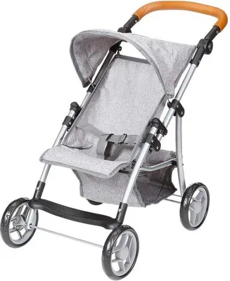 Produktbild von Famanu Puppenbuggy höhenverstellbar - Braun