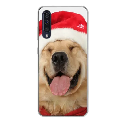 Produktbild von MuchoWow® Handyhülle Schutzhülle Hülle für Samsung Galaxy A50 Hund - Lustig - Lachen - Kinder - Jungen - Mädchen Silikon Softcase Handy Hülle - Mobiltelefonhülle