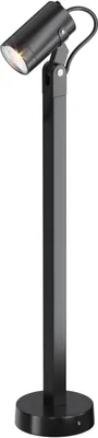Obrázek produktu pro Stojací lampa venkovní hliníkové sklo 60 cm IP65 černá GU10 moderní stojací lampa