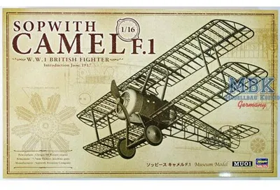 Immagine prodotto di HASEGAWA HAS50031 Sopwith Camel F.1 1:16 (MU01)