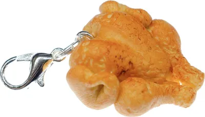 Produktbild von Truthahn Broiler Thanksgiving  Charm Anhänger Zipper Armband Miniblings Huhn Hühnchen Braun