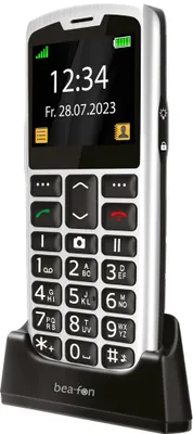 Produktbild von Beafon SL260, Balken, Single SIM, 5,59 cm (2.2"), Bluetooth, 800 mAh, Schwarz, Silber