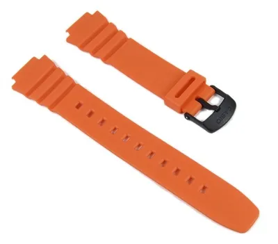 Produktbild von Casio Ersatzband Uhrenarmband Resin Band Orange W-214H-4AVES W-214H