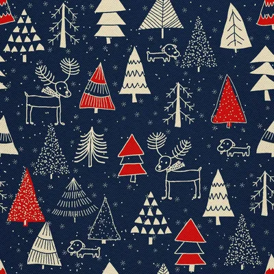 Image de OUTDOOR DÉCORDS OXFORD - Motif sapins de Noël en hiver I DX281