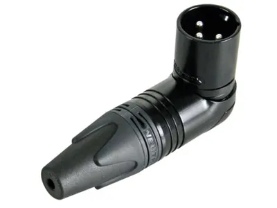 Produktbild von XLR Kabelstecker 90° 3 N/A XX/RX Lötverbindung schwarz