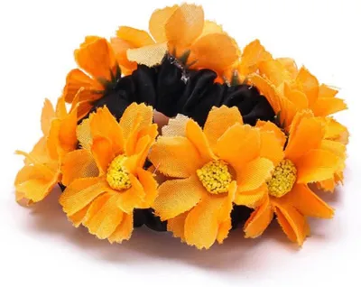 Produktbild von 4 Blumenhaarseil - -Haar-Accessoires -Haarseile Tiara haarschmuck Haargummis aus Stoff für Frauenhaarringe Kopfbedeckung