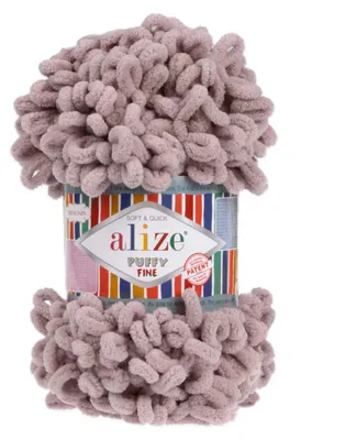 Strickgarn ALIZE Puffy Fine Uni, steingrau