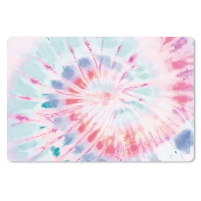 Produktbild von MuchoWow® Schreibtischunterlage Krawattenfärbung - Muster - Blau 60x40 cm - XXL Mauspad - Großes Mauspad