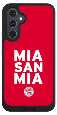 Produktbild von NIVOCASE Handyhülle für Samsung Galaxy A54 5G  Hülle NIVOpure Case Schwarz FC Bayern München FCB Mia San Mia