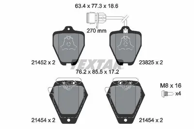 Zdjęcie produktu dla Klocki Hamulcowe Vw Przód A6 97-