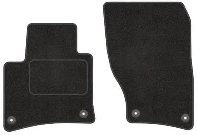 Productafbeelding van Voorzijde Velours Vloermatten Set voor Porsche Cayenne II (2010-2018)
