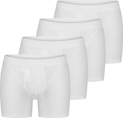 Produktbild von Schiesser 4er Pack Baumwolle Essentials Authentic Retro Short / Pant Elegantes Nadelzug-Design, Weiche Single-Jersey-Qualität, Perfekte Passform mit Eingriff