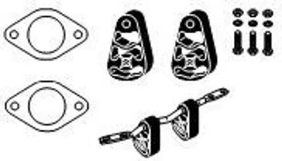 Produktbild von HJS 82 12 2030 Montagesatz Auspuffanlage Abgasanlage für BMW X3 (E83)