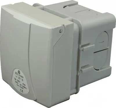 Produktbild von CEE Wandsteckdose mit Klappdeckel Unterputz 32A 5P 400V IP44 Steckdose