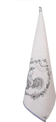 Produktbild von Clayre & Eef Geschirrtuch 50x70 cm Beige Baumwolle Hahn
