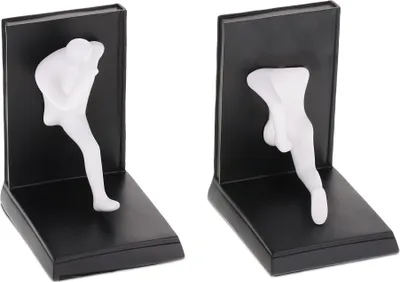 Obrázek produktu pro relaxdays human bookends set of 2