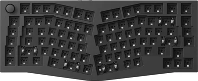 Produktbild von Keychron Q10 Max (Alice Layout) QMK/VIA Kabellose Mechanische Tastatur, QWERTY US, Knob, Carbon Black, Knob, Barebone Q10M-B1