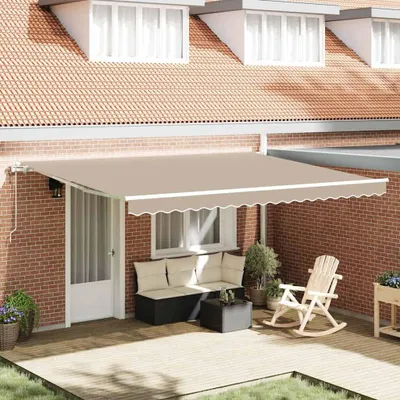 Obrázok produktu pre Elektrická Retrakovateľná Markíza Béžová 450 × 300 cm