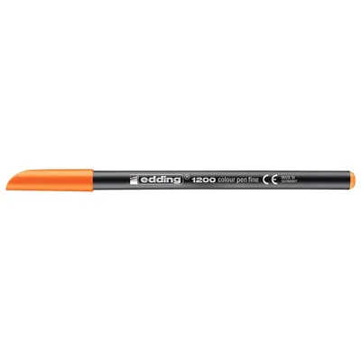 Image de edding 1200 stylo en fibre orange fluo