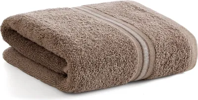 Image de EUROFIRANY | Serviette - 50x90 cm - Beige foncé - Doux, absorbant, élégant, de qualité supérieure