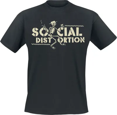 Produktbild von Social Distortion T-Shirt Herren Checkered Skellie schwarz XL