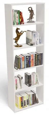 Produktbild von MATKAM Offenes Regal 60/24 EX3, Perfekt für Büro und Zuhause, Hochwertige Materialien, langlebig und robust, einfache Montage (Weiß)