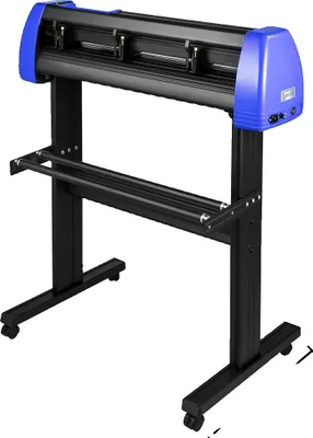 Immagine prodotto di Taglierina per vinile, alimentazione carta 87,0 cm, larghezza di taglio 77,8 cm, velocità di taglio 10-800 mm/s, blu 34 pollici