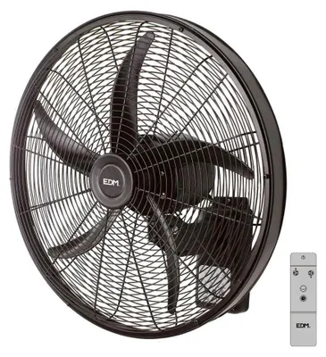 Immagine prodotto di Ventilatore da parete EDM modello 33521, nero, 100 B, Ø 45 cm