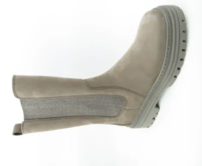 Produktbild von Gabor Nubuk Flausch fango Zip Stiefelette Grau : 39