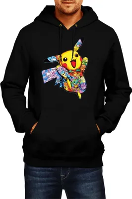 Produktbild von Herren Kapuzenpullover Japan Manga Anime Comics Pokemon 035, Man L / Schwarz