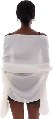 Zdjęcie produktu dla Stola idealna na wieczorową sukienkę - Letni szal w stylu pashmina