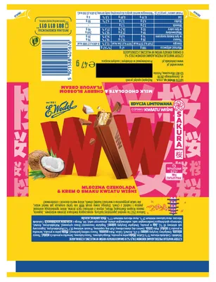 Immagine prodotto di Wedel Wafel WW Smak Kwiat Wiśni 47 g